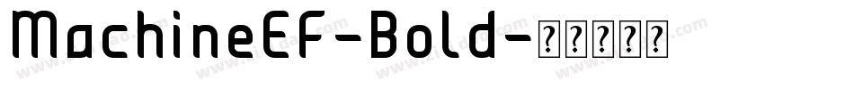 MachineEF-Bold字体转换