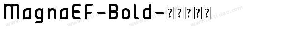 MagnaEF-Bold字体转换