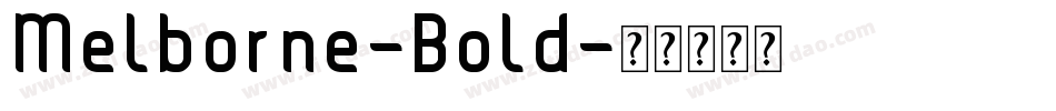 Melborne-Bold字体转换