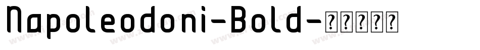 Napoleodoni-Bold字体转换