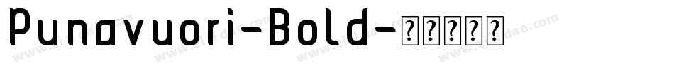 Punavuori-Bold字体转换