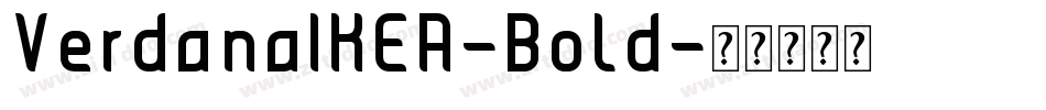 VerdanaIKEA-Bold字体转换