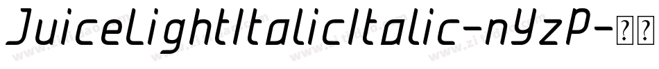 JuiceLightItalicItalic-nYzP字体转换