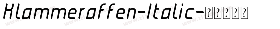 Klammeraffen-Italic字体转换