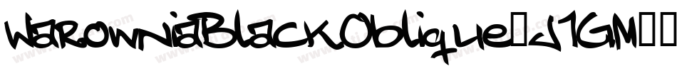 WarowniaBlackOblique-J1GM字体转换