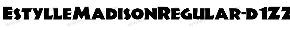 EstylleMadisonRegular-d1ZZ字体转换