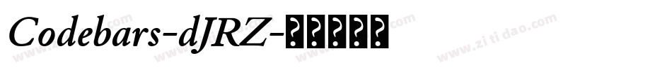 Codebars-dJRZ字体转换
