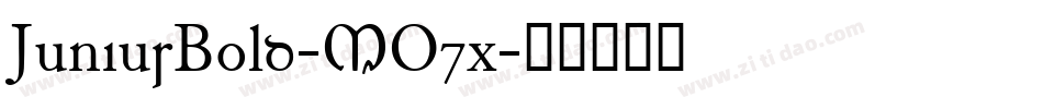 JuniusBold-MO7x字体转换