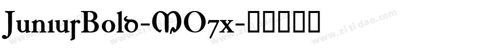 JuniusBold-MO7x字体转换