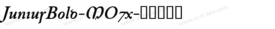 JuniusBold-MO7x字体转换