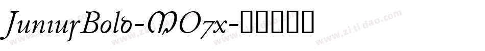 JuniusBold-MO7x字体转换