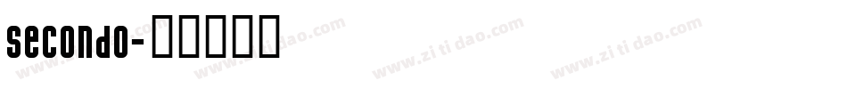 Secondo字体转换