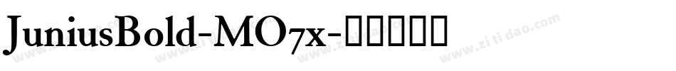 JuniusBold-MO7x字体转换