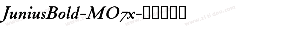 JuniusBold-MO7x字体转换