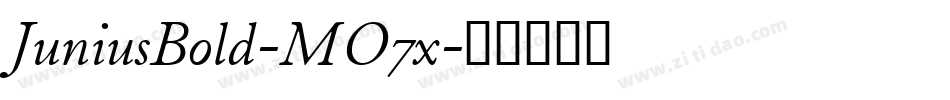 JuniusBold-MO7x字体转换