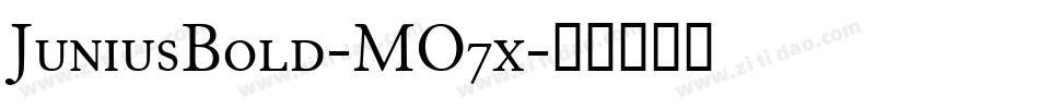 JuniusBold-MO7x字体转换