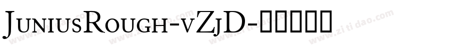 JuniusRough-vZjD字体转换