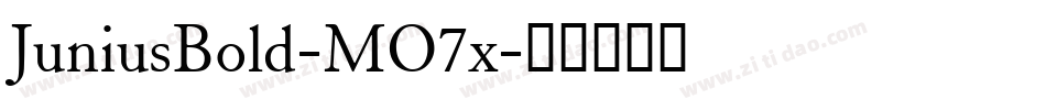 JuniusBold-MO7x字体转换
