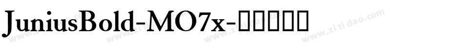 JuniusBold-MO7x字体转换