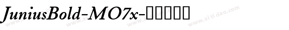 JuniusBold-MO7x字体转换