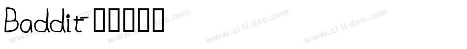 Baddit字体转换