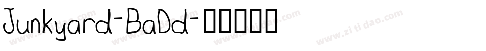 Junkyard-BaDd字体转换