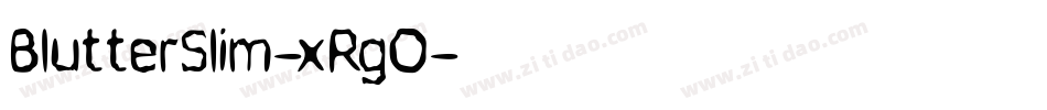 BlutterSlim-xRgO字体转换