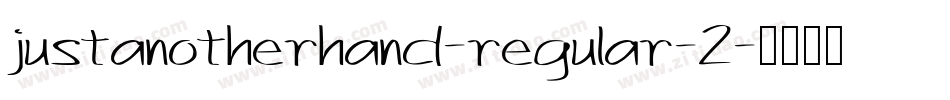 justanotherhand-regular-2字体转换