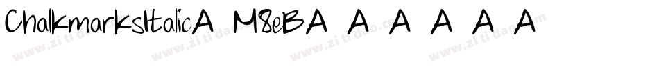ChalkmarksItalic-M8eB字体转换