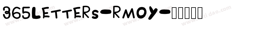 365Letters-rm0y字体转换