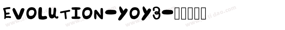 Evolution-y0y3字体转换