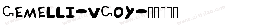 Gemelli-VG0y字体转换