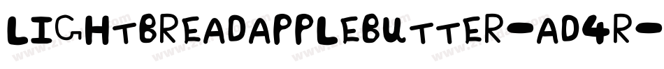 LightBreadAppleButter-ad4R字体转换