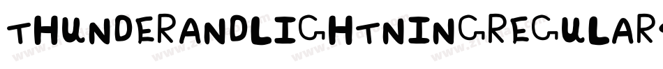 ThunderAndLightningRegular-X0y9字体转换