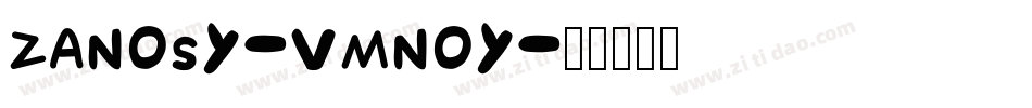 Zanosy-vmn0y字体转换