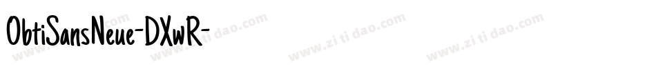 ObtiSansNeue-DXwR字体转换