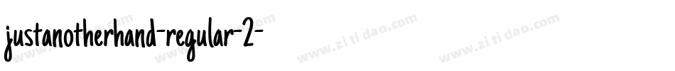 justanotherhand-regular-2字体转换