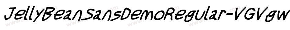 JellyBeanSansDemoRegular-VGVgw字体转换