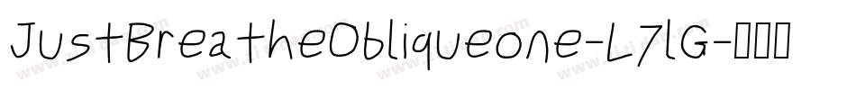 JustBreatheObliqueone-L7lG字体转换