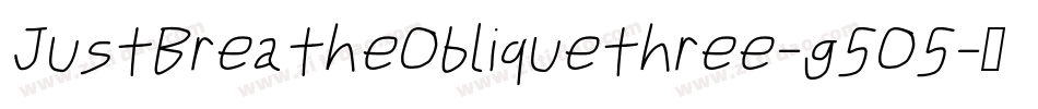 JustBreatheObliquethree-g5O5字体转换