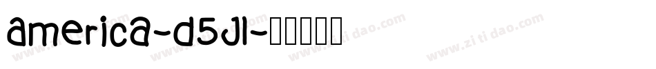 America-D5J1字体转换