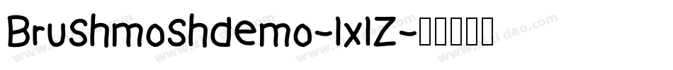 BrushmoshDemo-1x1Z字体转换