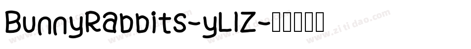 BunnyRabbits-yL1Z字体转换 BunnyRabbits-yL1Z字体转换