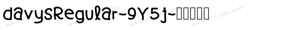 DavysRegular-9Y5j字体转换