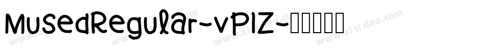 MusedRegular-vP1Z字体转换