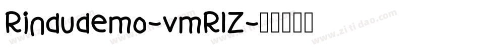 Rindudemo-vmR1Z字体转换