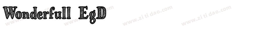 Wonderfull-7EgD字体转换