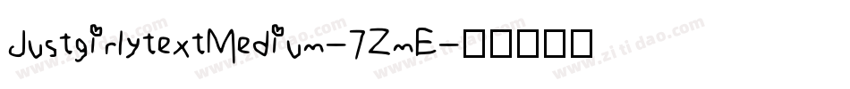 JustgirlytextMedium-7ZmE字体转换