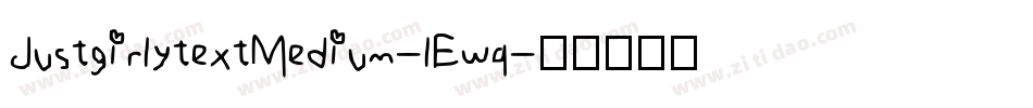 JustgirlytextMedium-lEwq字体转换