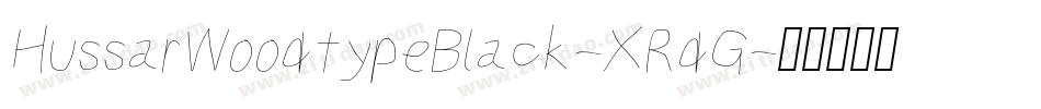 HussarWoodtypeBlack-XRdG字体转换